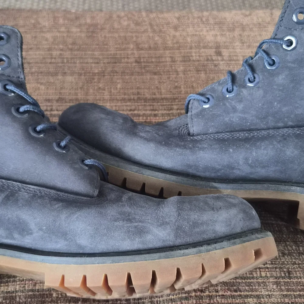 Timberland Men's Navy Suede Lace-Up Boots